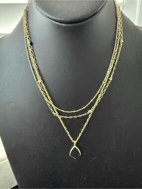 Kendra Scott NEW Layered Necklace Camry Rhodium